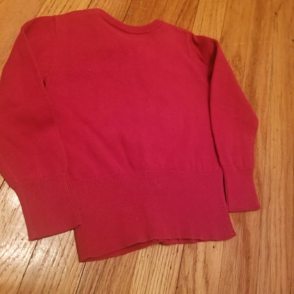 Cherokee | Solid Red | Ruffle Front | Cardigan Sweater | Size: 2T - Picture 9 of 15